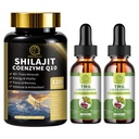 TMG (Trimetyloglicyna) Suplement krople płynne i Shilajit kapsułki z mech morskich