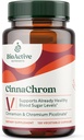 BioActive Nutrigents CinnaChom Dietetyczny Suplement - Pikolinian chromu, Kapsułki cynamonu - Naturalne składniki dla ogólnego zdrowia - Suplement roślinny, Bez glutenu, 120 Kapsułki