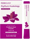 FOODOLOGY Psyllium Huskology (20 Sticks, 10 Days) - Herbal Psyllium Husk Supplement for Conseeds Relief, Gut Health. Plant- based Dietary Fiber, maksymalna moc 7,200mg.