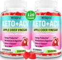 Jabłko Cydr Gummies Ocet, Zaawansowane Gummies Keto ACV, Gummies ACV dla detox, Czyszczenie, Metabolizm i trawienie, Keto Support, Utworzony z zielonej herbaty, B6 & B12, Probiotyki, 120 Liczby