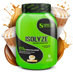 Gatunki Izolacja odżywcza Białko serwatki Proszek, 100% Izolat serwatki dla Muscle Building, 27,5 g Białko na Scoop, Nie Cukier & Niski Tłuszcz (Karmel Macchiato, 44 Służenie)
