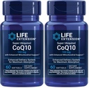 Life Extension Super Ubiquinol CoQ10 z ulepszonym Mitochondrial Support, Pothent Heart Health & Cellular Energy Production Support, Ultra- absorbable, Gluten- Free, Non-GMO, 100 mg, 60 softgels (Opakowanie 2)