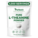 Proszek L- Theanine, 100 g, Czysty proszek L Theanine, który pobudza relaksację i ostrość, Suplement do funkcji kognitywnych, Nie napełniacze, Nie-GMO, 1000 Sługi