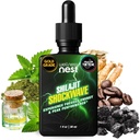 Wellness Nest Shilajit Shockwave Drops: Energy Drops, Focus Drops - Pure Himalayan Shilajit z Natural Tulsi, Panax Ginseng, Peppermint, Japanmint Supercharge Twój dzień - 30 Służenie
