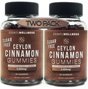 Ceylon Cynamon Gummies bez cukru, (120ct 2,000mg / serving) Wspólne wsparcie, Przeciwutleniacz, Pyszny Cukier Wolne Jabłkowe Gummies, Wegan i Gluten Free