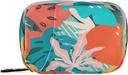 Naanle Cartoon Hawaii Floral Pill Box 7 Day Pill Case Bag Travel Pill Organizer Bag with Zipper Portable Weekly Case Compact Size for Vitamin Supplement Holder