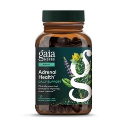 Gaia Herbs Zdrowie nadnerczy Codzienne Wsparcie - Herbal Supplement with Ashwagandha, Święty Basil & Schisandra - Pomoc Utrzymanie zdrowej energii i Stress Levels * - 120 Vegan Płynne Kapsułki Phyto- (120- Day Supply)