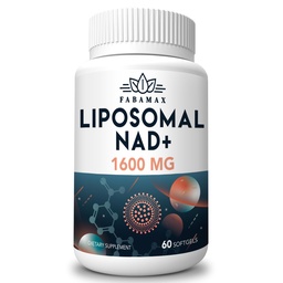1600 mg suplement NAD liposomalu, 98% suplement Pure NAD +, Superior Absorption, Alternatywa do Nikotynamidu Riboside lub NADH do zwiększenia NAD + dla Starzeniowej Obrony, Energia, Długoterminowa, 60 Softgels