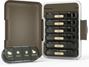Cotygodniowe pióro Organizator 4 razy dziennie, 7 dniowy pióro Box 4X, Przenośny pióro przypadku dla tabletek / witaminy / oleju rybnego / lekarstwa / suplementy (4x7 czarny)