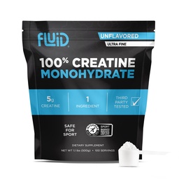 Kreatyna płynna - 100% Kreatywny jednowodny proszek, nieflaworyczny, poinformowany Sport Certified, 5g na serwowanie (100 Servings)