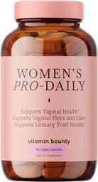 Witamina Bounty Women 's Pro- Daily Probiotyki Waginalne - 10 Miliard CFU, 5 Szczepów z Żurawiny dla Kobiecej Zdrowia Waginalnego - Probiotyki dla Kobiet Równowaga pH - Pomocnictwo pokarmowe i moczowe - 60 Kapsułki