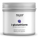 Ultra wysoka wytrzymałość L- glutation 98% suplement do połysku skóry - suplementy kolagenowe dla kobiet i mężczyzn - 500mg skoncentrowana formuła, zredukowany suplement L- glutation - 60 kapsułek