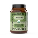 Kompletne Naturalne Produkty Organiczne Kapsułki Chlorella, 500mg, 100ct, Czysty Zielony Algae Superfood, Detox & Wsparcie immunologiczne, Witamina B12 & Chlorofil bogaty, Plant- Based, Wegan, Non-GMO
