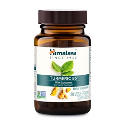 Kurkuma himalajska 95 - Herbal Supplement with Turmeric Curcumin for Joint Support and Mobility, 95% Curcuminoids - Vegan, Non-GMO, Gluten Free, 600 mg, 30 kapsułki