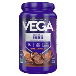 Białko pierwotne Vega - 25g Białko oparte na plantacji, czekolada kremowa, 20 Słupki, Wegan Non-GMO Drink Mix, Smoothie & Shake Ready, Gluten Free, Dairy Free, 32.5oz (Packaging May Vary)