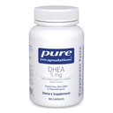 Pure Encapsulations DHEA 5 mg - Immune Support & Hormones Balance * - Mikronizowane DHEA - Gluten Free & Vegan - 180 Kapsułek