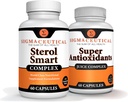 Niacyna - Beta Sitosterol - Polikozanol - Sterole roślinne - Czosnek - Suplement Cayenne Plus Super Antyoksydant Supplement - Goji Berry, Acai Berry, Mangosteen, Resveratrol, Pomegranat & Noni
