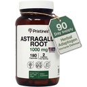 PRISTINE 's Astragalus Root Immune Supplement Supplement Kapsułki - 1000mg 90 Day Supply Herbal Adaptogen - Zdrowe Starzenie, Serce i Zdrowie Lung