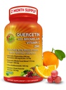 Quercetin z bromelainową witaminą C i cynkiem wzbogacone organiczną całą żywnością - 1215mg na jedną porcję - Quercetin Phytosome 500 mg kapsułki z Ginger i Flavonoids dla immunologicznego wsparcia - 120 Count