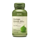 GNC Herbal Plus Ginkgo Biloba 60mg Suplement, Wegetarianin, Wspiera psychiczną ostrość, 100 Sługi