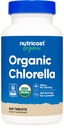 Nutricost Organic Chlorella 500mg, 240 tabletek - Gluten Free, Non-GMO