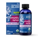 Mamuśka Błogość Organic Elderberry Syrop & Immunitet Boost Witaminy, Prebiotyki i Echinacea dla dzieci i dorosłych 1 rok +, 3 Fl Oz
