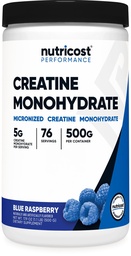 Nutricost Kreatywny jednowodny proszek (niebieska malina), 500 gramów (1.1 LBS)