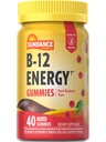 Sundance Witamina B- 12 Gummie energii 124; 40 Hrabia 124; Peach Malina Flavor 124; Wegan, Non-GMO, i gluten suplement wolny