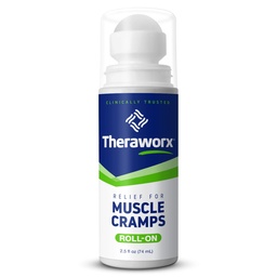 Theraworx Relief for Muscle Cramps Roll- On Fast- działający skurcz mięśni, Bolesność nogi z siarczanem magnezu - 2.5 oz - 1 Hrabia