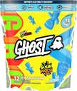 GHOST Pakiety nawadniające, Sour Patch Kids Blue Malina, 12 Sticks, Proszek elektrolity - suplement mieszanki napojów z magnezu, Potas, Wapń, Witamina C - Wegan, Wolny od Soi, Cukier i Gluten