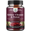 Advanced Nerki Supplement Supplement - Nerki Cleanse Detox & Naprawa Cranberry Extract Kapsułki z Uva Ursi, Stinging Nettle & Astragalus dla zdrowia Nerki - Trakt moczowy Zdrowie - 120 Czapki