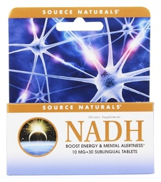 Źródło Naturals NADH 10mg, Boost Energy and Mental Alertness *, 10mg - 30 Peppermint Lozenges