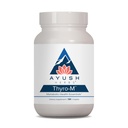 Ayush Herbs Thyro- M - Tyroid Support for Women & Men, Thyroid Health, Tyroid Care with L Tyrosine, Ashwagandha, Kelp, Natural Energy Support - 120 Kapsułki wegetariańskie (1 hrabia)