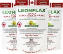 Leonlent, 100% Autentyczny kanadyjski materiał lniany, All- Natural, Wysoka zawartość włókna, Suplement diety do poprawy zdrowia trawiennego, 18 Oz, Bag, Natural Health Corporation (Pack of 3)