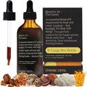 Mieszanka No.1-6 Mushroom Mieszanka Tincture Reishi, Chaga, Lions Mane, Turcja Ogon, Cordyceps, & Shiitake, Natural Support Immunity Booster, Zwiększ energię i funkcje cognitive (240 Służenia)