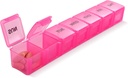 Pink XL Extra Big Weekly and Daily Pill Organizer for Pills / Witamina / Olej rybny / Suplementy (Pink)
