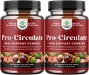 Supplements Supplements Vein Leg and Veins - Komplementarny suplement cyrkulacyjny ciała dla Pająków & Cielęcych i Ulepszony Przepływ z Wyciąg Kasztanowy Koń & Flavonoids - Wegan Non-GMO Mini Czapki (2 Miesiąc)