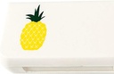 SagaSave Travel Pill Case 3 Komory Przenośny Pil Case Pył i Moisture- Dowód Codzienne Pill Case Small Pill Box dla witamin, Olej rybny, Suplementy (Ananas)