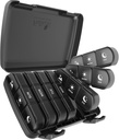 Pill Organizator 3 razy dziennie, Fullicon duży tygodniowy pill Case 7 dzień, Codzienne pill Box z 21 Komory, Pill Dispenser Supplement Holder for Pills / Witamina / Olej rybny - czarny
