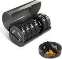 Sukuos Cotygodniowy Pill Organizator 4 razy dziennie, Bardzo duży 7 Day Pill Box, Kolorowe Vitamin Holder Cases for Fish Oil, Witamina, Leki, Suplementy 124; Duży pojemnik 124; Podwójna ochrona