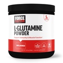 FORCE FAKTOR L- glutamina Proszek do potreningu, Odzyskiwanie mięśni, Zdrowe funkcje mięśni i odporność, 5000mg / 5g suplement glutaminy, Wegan, Non-GMO, 60 Służenie
