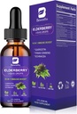 Syrop Elderberry 'ego 124; Kwercetyna Czarna Płyn Elderberry z Quercetin, Panax Ginseng dla immunologicznego wsparcia 124; Sambucus Elderberry z Witaminą C i Cynk, D3 Bilans 124; Wegan 124; Non-GMO Bilans 124; Oryginał