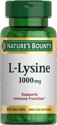 Nature 's Bounty L- Lysine, 1000mg, 60 tabletek