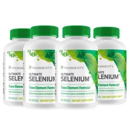 Youngevity Ultimate Selenium + Współczynniki - Zasadniczy suplement mineralny do wsparcia immunologicznego, Przeciwutleniacza obrony, funkcji tarczycy i zdrowia komórkowego (I- selenometionine) - (90 kapsułki)