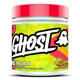 GHOST BCAA Powder Acids Supplement, Lemon Crush - 30 Servings - Sugarfree Intra, Post & Pre Workout Amino Proszek i Napoje Recovery, 7G BCAA