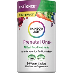Rainbow Light High-Potential Prenatal One Multivitamin, Prenatal Health Multivitamin Pomaga mamie zdrowie i rozwój dziecka, Witamina C, Wegan, 30 Hrabia