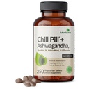 Futurebiotyka Chill Pill + Ashwagandha, Rhodiola, ziele dziurawca, & L- Theanine - Non-GMO, 250 Tabletki wegetariańskie