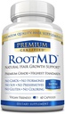 RootMD - Stymulowanie wzrostu włosów, Rejuvinate Follicles, Poprawa cyrkulacji skóry głowy - Biotyna, Miedź, Acetat tokoferylu, Saw Palmetto - Wszystkie naturalne Wegańskie Przyjazne - 60 Kapsułki