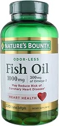 Nature 's Bounty Fish Oil 1000 mg Omega-3, 220 Odoross Softgels (Opakowanie 3)