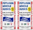 Yerba Prima Psyllium Whole Husks, Colon Cleanser 12 oz (Pack of 2) - Wszystkie Natural Dietetic Fiber, Pure Premium Psyllium, Lab- Tested Non-GMO, Gluten- Free Fiber, Made in USA